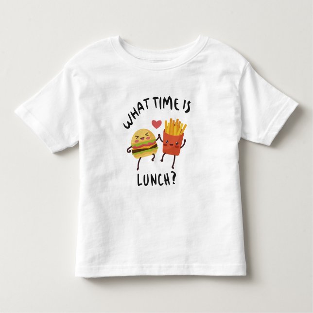 What time is lunch toddler T-Shirt (Front)