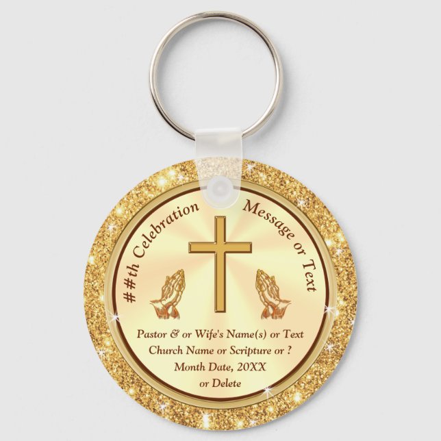 What to Buy for a Church as a Gift? Cheap, Church Key Ring (Front)