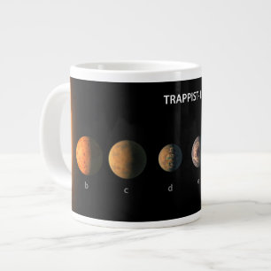 What Trappist-1's Seven Planets Might Look Like. Large Coffee Mug