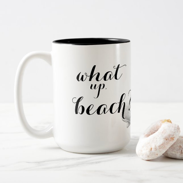 What Up Beach Coffee Mug (With Donut)