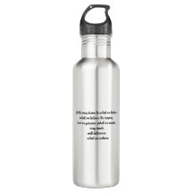 What We Believe Water Bottle