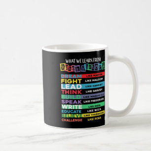 What We Learn From Black History African American  Coffee Mug