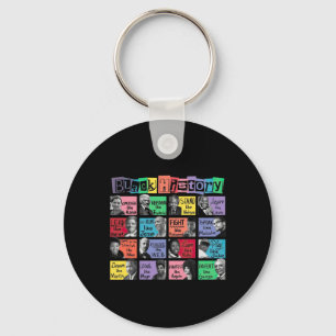 What We Learn From Black History Sticker  Key Ring
