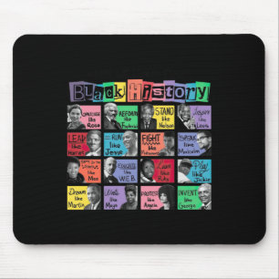 What We Learn From Black History Sticker Mouse Pad