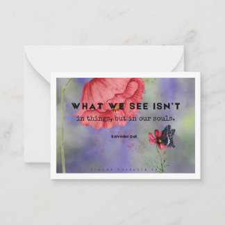 What We See Art Card