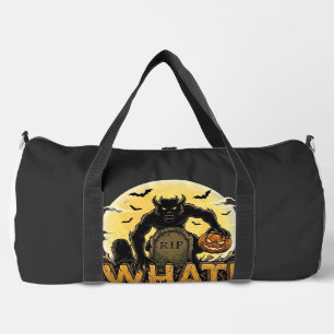 What Werewolf Pumpkin Tombstone Full Moon Duffle Bag