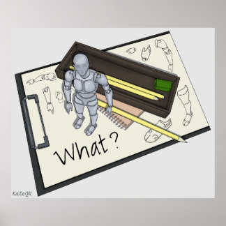 What? When the art is an artist Poster