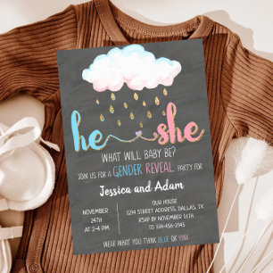 What Will Baby Be Gender Reveal Party Invitation
