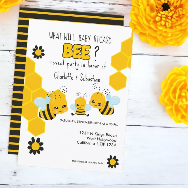 What Will Baby Be Reveal Party Invitation (What Will Baby Be Reveal Party Invitation from Ricaso)