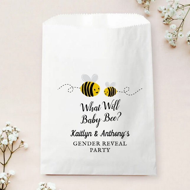 What Will Baby Bee Gender Reveal Party Favour Bag (Creator Uploaded)