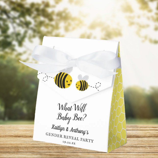 What Will Baby Bee? Gender Reveal Party Favour Box (Creator Uploaded)