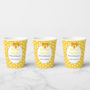 What will baby bee Gender reveal party Paper Cups