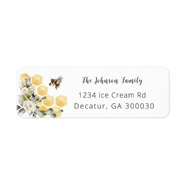 What will baby bee return address label.  label (Front)