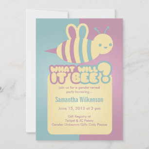 What Will It Bee?  Baby Shower Invitations