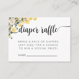 What Will it Bee Diaper Raffle Enclosure Card.