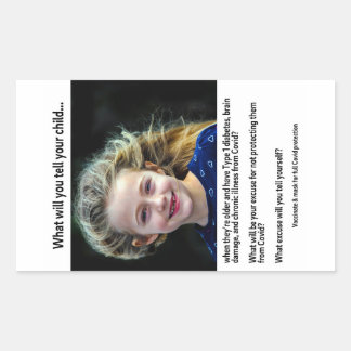 What will you tell your child? paper sticker