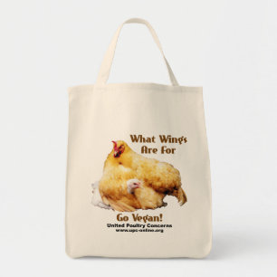 What Wings Are For - Go Vegan Tote Bag