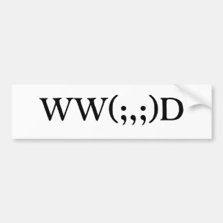 What would Cthulhu Do? B on W text Bumper Sticker