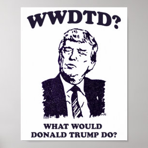 What Would Donald Trump Do Wwdtd Funny President M Poster