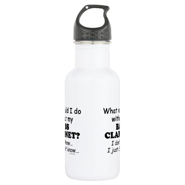 What Would I Do, Bass Clarinet 532 Ml Water Bottle (Front)