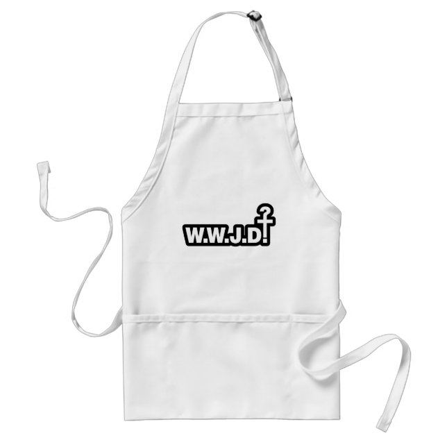 What Would Jesus Do? Standard Apron (Front)