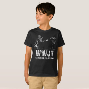 What would jesus throw disc golf t-shirt for men
