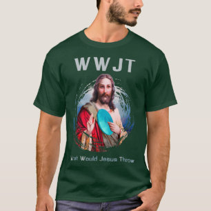 What Would Jesus Throw Funny Disc Golf T  Men T-Shirt