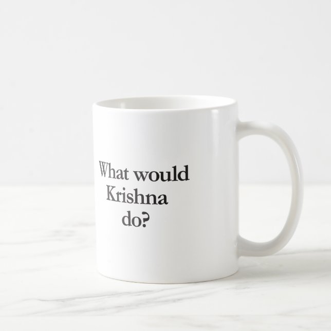 what would krishna do coffee mug (Right)