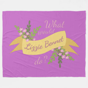 What Would Lizzie Bennet Do? II Fleece Blanket