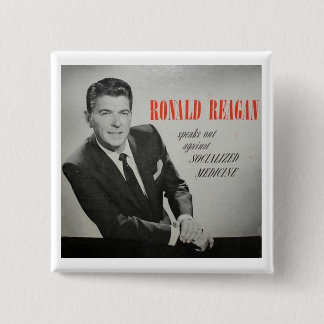 What would Reagan do? 15 Cm Square Badge