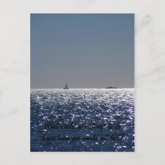 , What would you attempt to doif you kn... Postcard