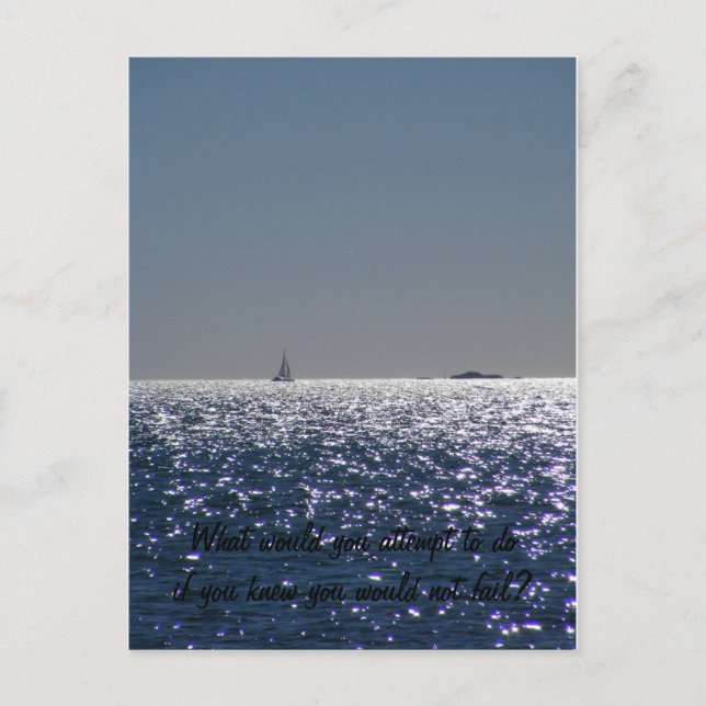 , What would you attempt to doif you kn... Postcard (Front)