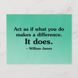 What you do can make a difference postcard