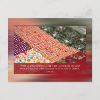 What you leave behind postcard