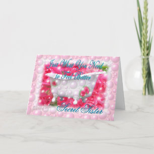 What you need Secret Sister-customise Card