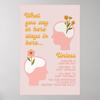 What you say in here stays in here_Mental Health Poster