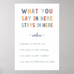 What You Say in Here Stays in Here Poster