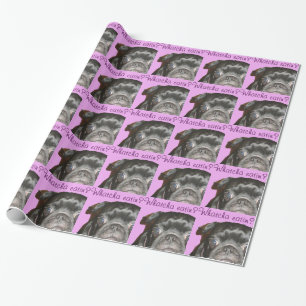Whatcha Eatin Pug Wrapping Paper