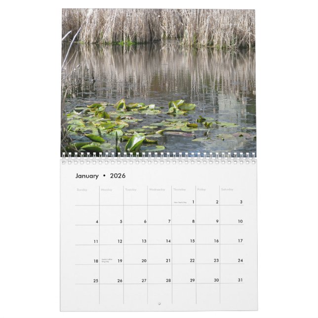 Whatcom County Lakes, Rivers, Ponds, Creeks Calendar (Jan 2026)
