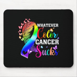 Whatever Colour Cancer Sucks Awareness Colourful Mouse Pad