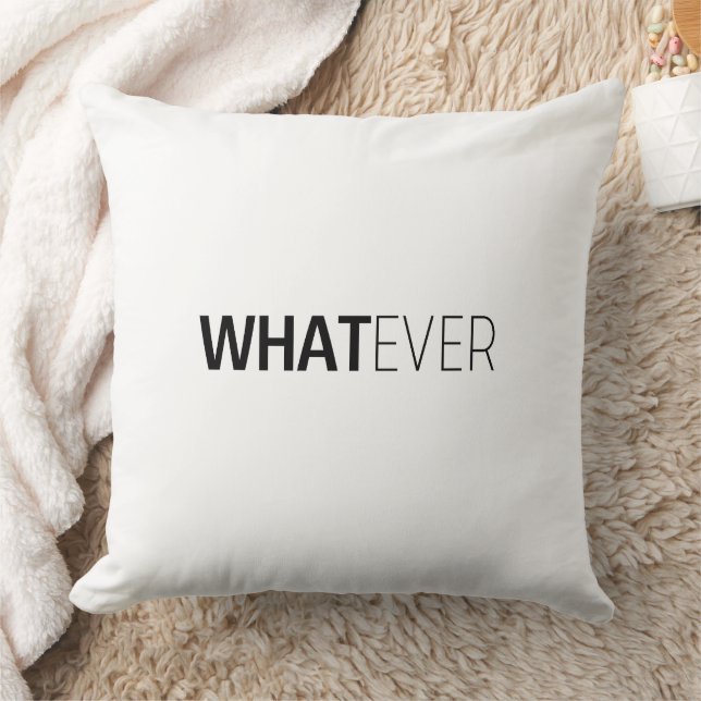 'WHATEVER' CUSHION (Blanket)