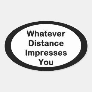 Whatever Distance Running Sticker
