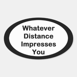 Whatever Distance Running Sticker