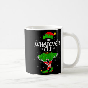 Whatever Elf Christmas Family Girls Women Elf Squa Coffee Mug