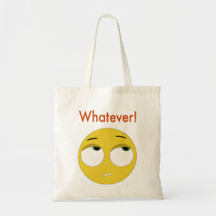 Whatever emoji tote bag