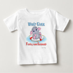 Whatever Floats Your Baby Elephant Baby T-Shirt