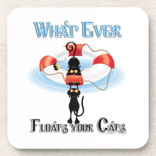 WhatEver Floats your Cats 2 Coaster