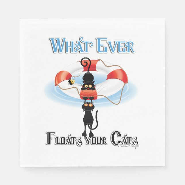 WhatEver Floats your Cats 2 Napkin (Front)