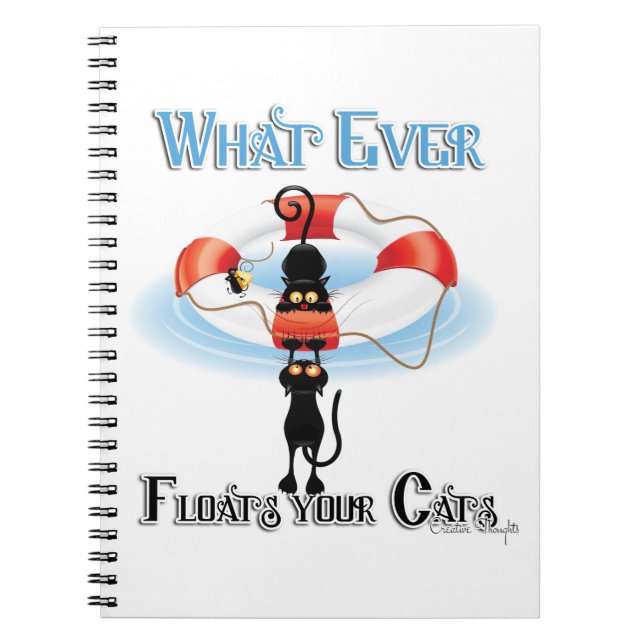 WhatEver Floats your Cats 2 Notebook (Front)