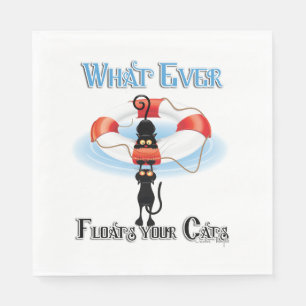 WhatEver Floats your Cats Napkin